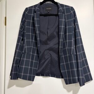 Banana Republic Dark Blue Checkered Jacket
